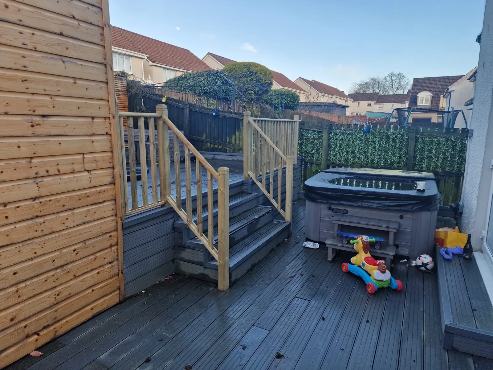RS Joiners timber balustrade and steps
