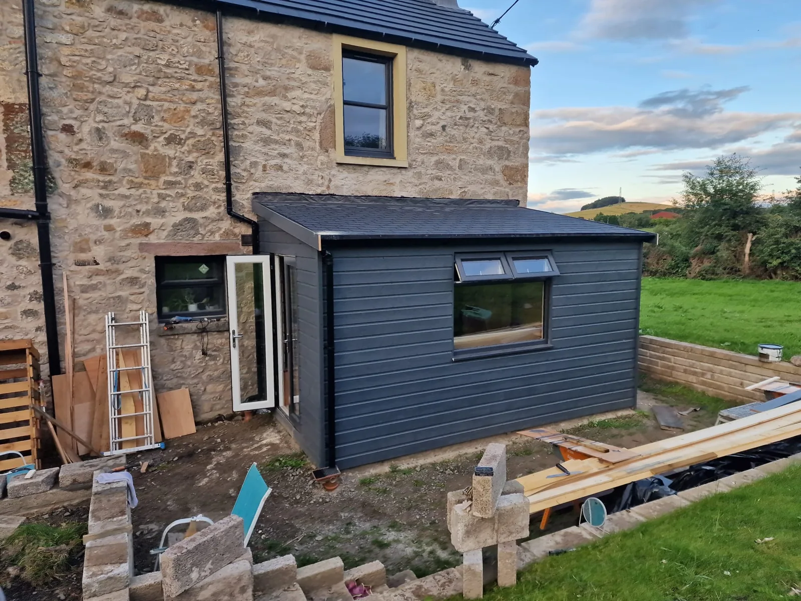 Timber-clad extension project